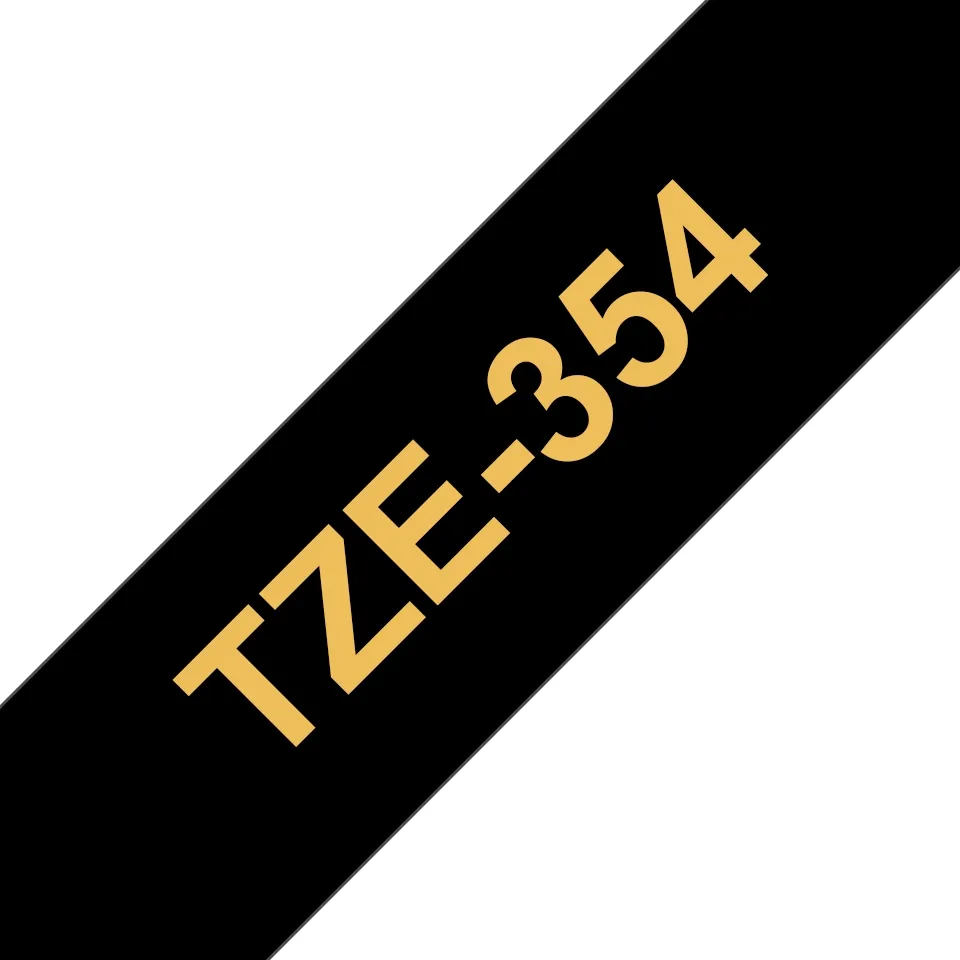 Compatible Brother TZE-354 Dorado / Negro TZ-354