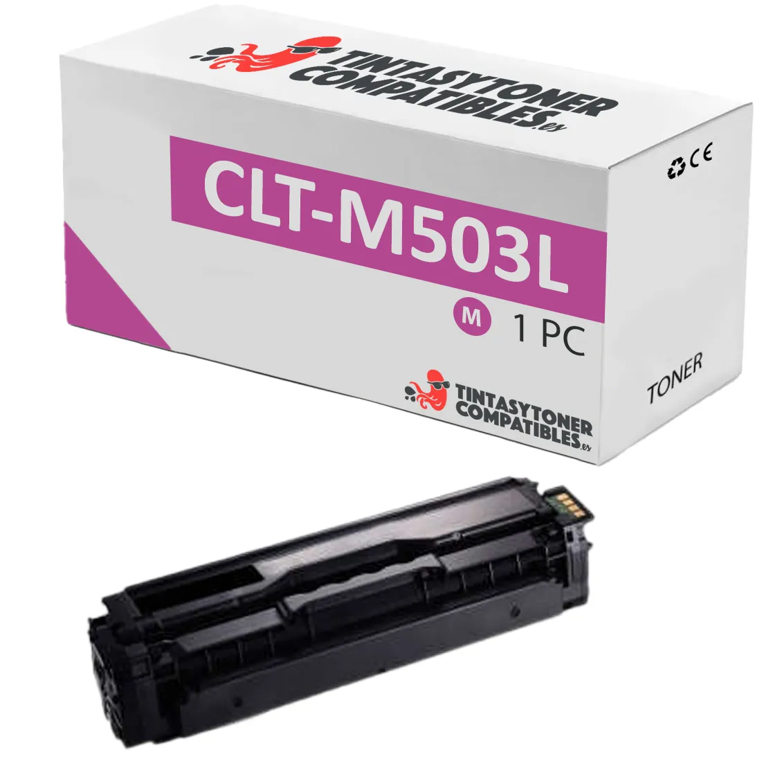 Tóner compatible Samsung CLT-M503L Magenta · 5.000 páginas
