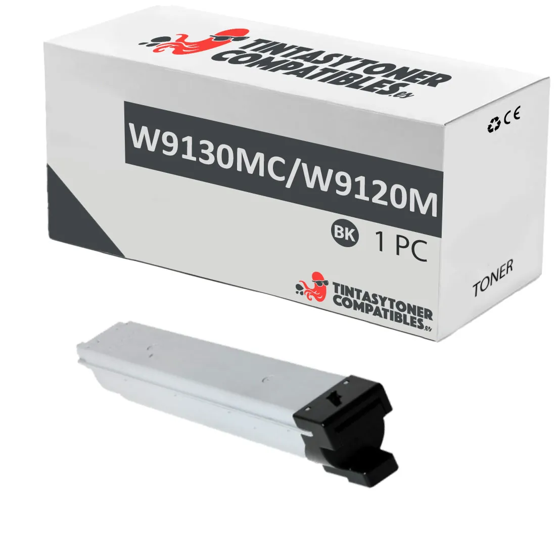 Tóner compatible HP W-9130MC Negro · 25.000 páginas