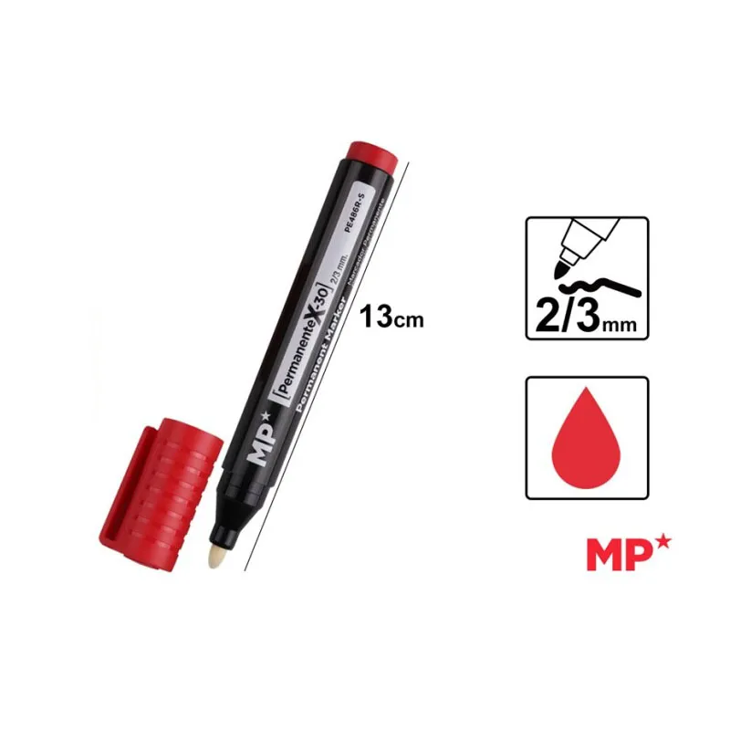Marcador Permanente Superior Rojo MP