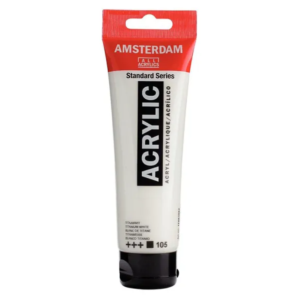 Producto Amsterdam Pintura Acrílica Blanco Titanio 120 ml Imagen