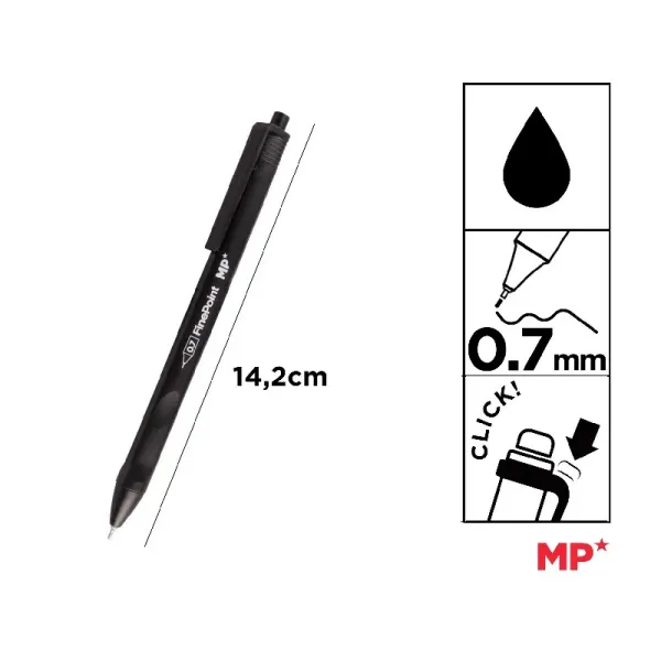 Producto Bolígrafo de Tinta de Aceite 0,7 mm Negro MP Imagen
