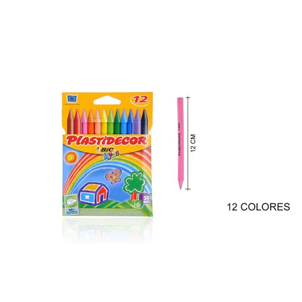 Produto Ceras Plastidecor 12ud 8757702 Bic Imagem