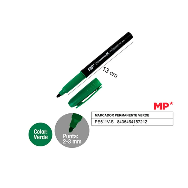 Product MARCADOR PERMANENTE VERDE MP Image