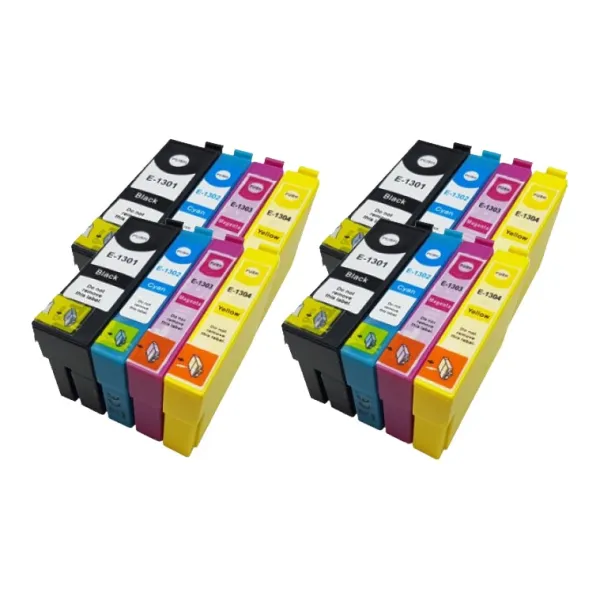 Producto Pack 16 cartuchos de tinta compatibles Epson T1301/T1302/T1303/T1304 negro, cian, magenta y amarillo Imagen