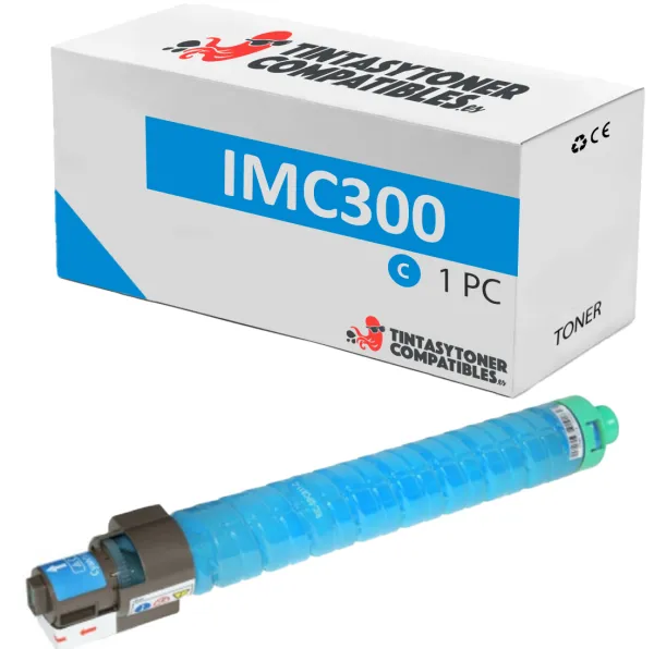 Produto Tóner compatible Ricoh 842383 Cian · 6.000 páginas Imagem
