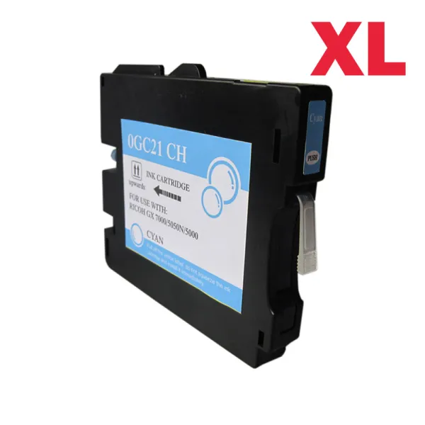 Produto Cartucho de tinta compatible Ricoh 405537 Cian · 64 ml Imagem