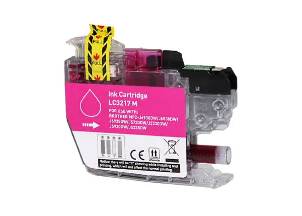 Producto Cartucho de tinta compatible Brother LC3217M Magenta · 10 ml Imagen