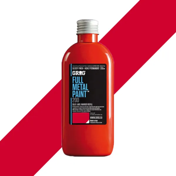 Product GROG Full Metal Paint Ferrari Red 200 ml Image