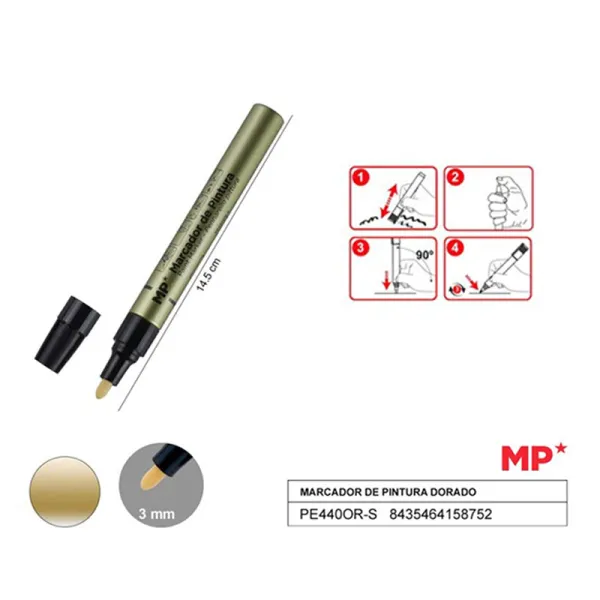 Producto Marcador de Pintura Dorado Imagen