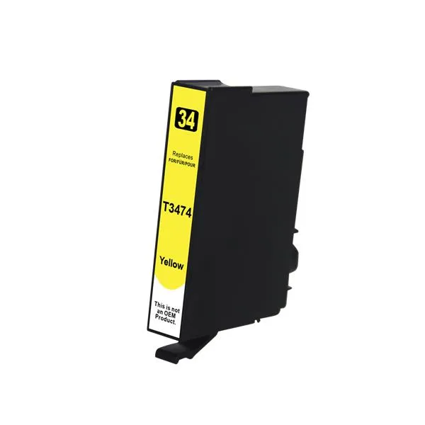 Product Cartucho de tinta compatible Epson C13T34744010 Amarillo · 950 páginas Image