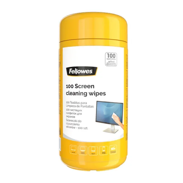 Producto Fellowes Pack de 100 Toallitas de Limpieza para Pantallas Imagen