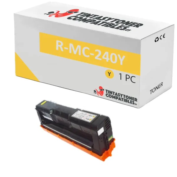 Producto Tóner compatible Ricoh 408454 Amarillo · 4.500 páginas Imagen