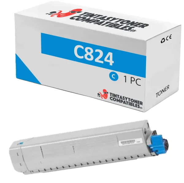 Product Tóner compatible OKI 47095703 Cian · 5.000 páginas Image