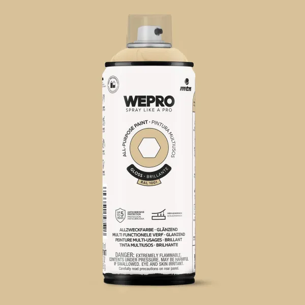 Produto Spray MTN WEPRO Solvent Brillante AMARILLO PANCAKE - RAL 1001 Imagem