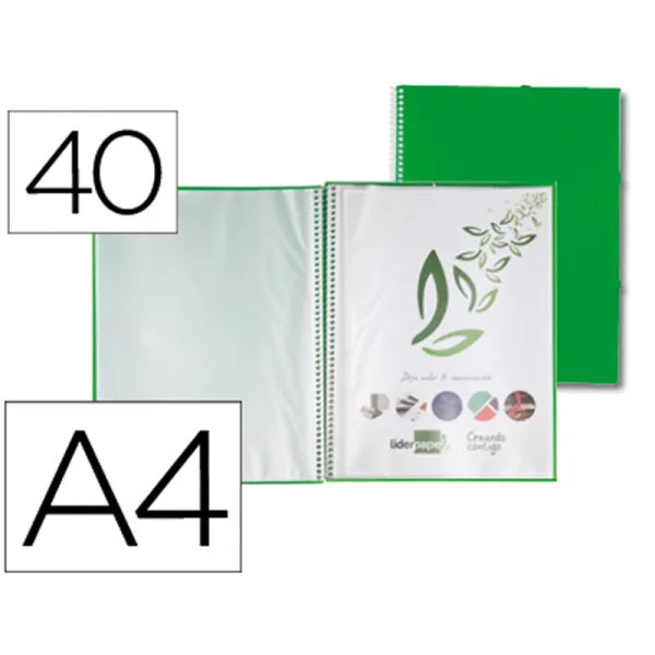 Producto Carpeta escaparate con espiral verde Imagen