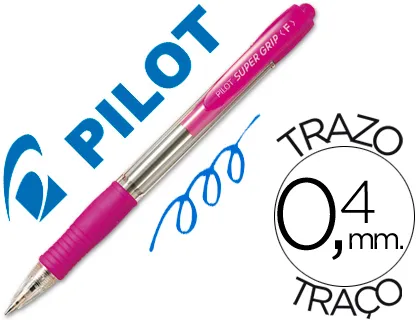 Produto PILOT SUPER GRIP RETRACTIL ROSA Imagem