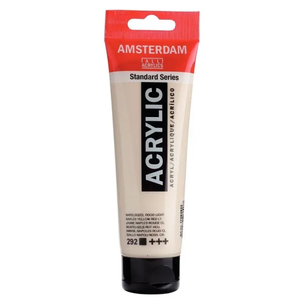 Producto Amsterdam Pintura Acrílica Amarillo Nápoles Rojo Claro 120 ml Imagen