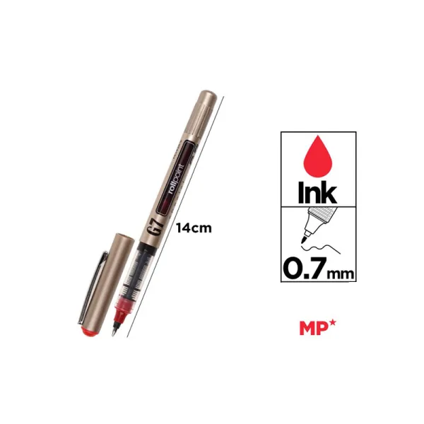 Producto Boligrafo de Tinta Líquida G7 Punta Ball Rojo Imagen