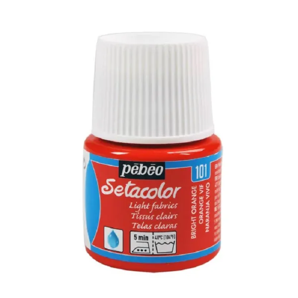 Producto Pintura Pébéo Setacolor Tejidos Claros Naranja Vivo 45 ml Imagen