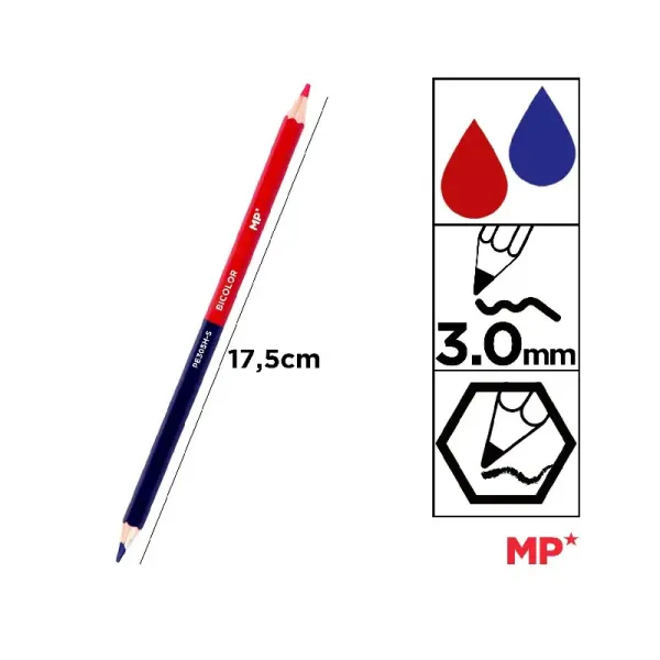 Produto LAPIZ BICOLOR FINO HEXAGONAL MP Imagem