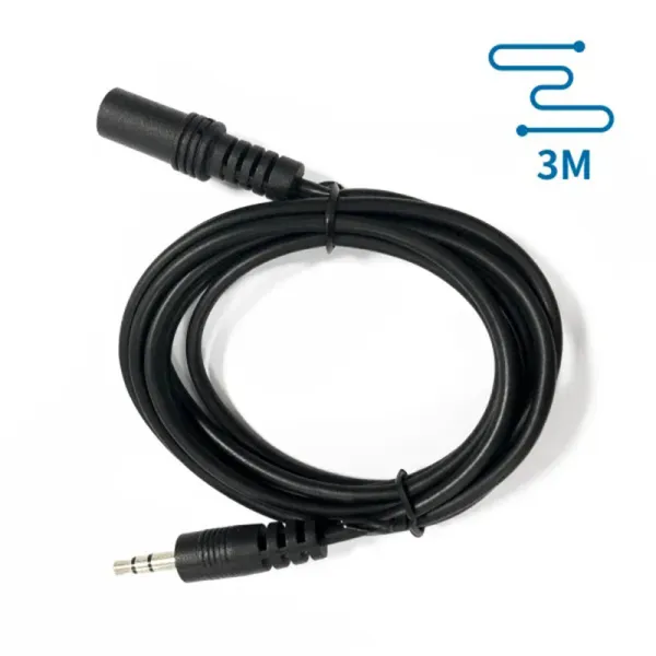 Product Cable de Audio Negro de 3,5mm Macho a 3,5mm Hembra 3m Image