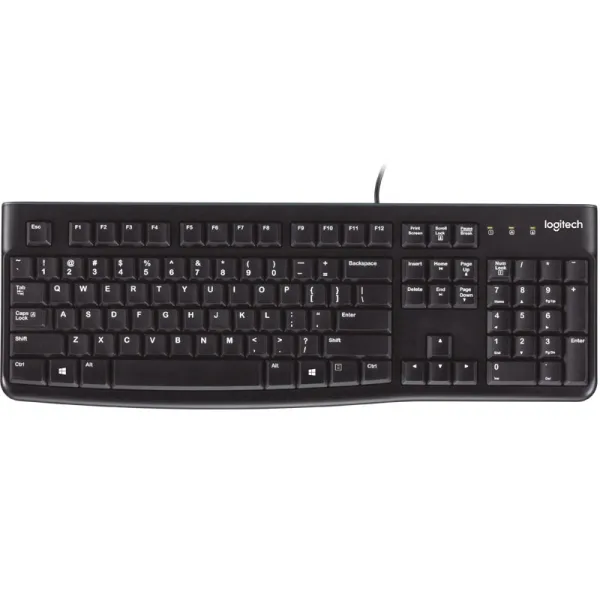 Producto Teclado Logitech K120 USB con Cable de 1,50m de Color Negro Imagen