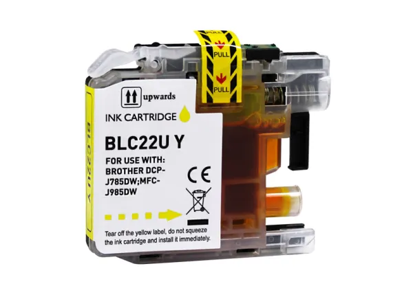 Product Cartucho de tinta compatible Brother LC22UY Amarillo · 1.200 páginas Image