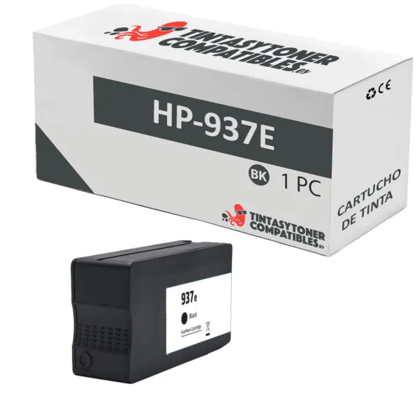 Producto Cartucho de tinta compatible HP 4S6W9NE Negro · 50 ml Imagen
