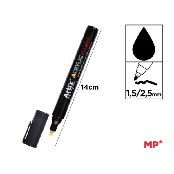 Product Rotulador Acrílico Negro Artix Image