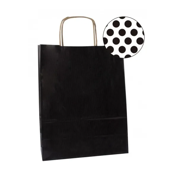 Producto Pack de 50 Bolsas Kraft Color Negro 18x8x21 cm Apli Imagen