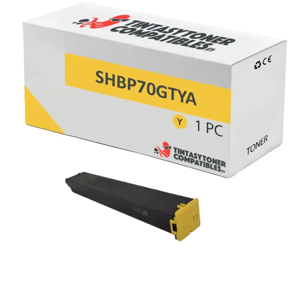 Product Tóner compatible Sharp SHBP70GTYA Amarillo · 24.000 páginas Image