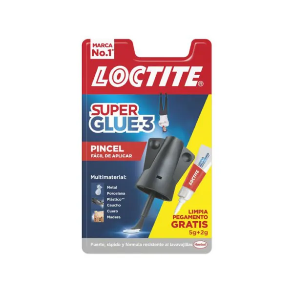 Product Pegamento Loctite Super Glue-3 Pincel 5g+2g Gratis Image