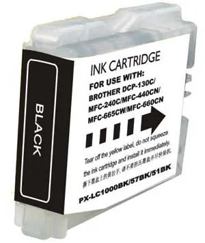 Produto Cartucho de tinta compatible Brother LC1000BKXL Negro · 2023 ml Imagem