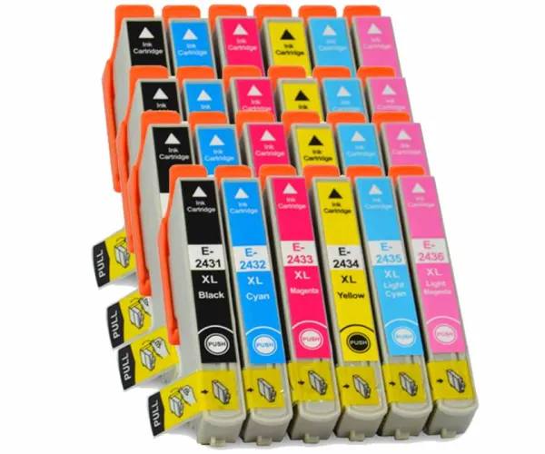 Product Compatible Pack 24 x Epson T2431/2/3/4/5/6 Image