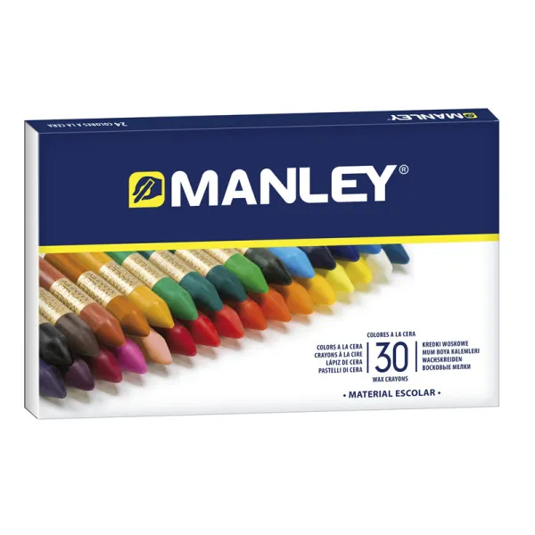 Producto Pack de 30 Ceras Blandas de Trazo Suave Manley Imagen
