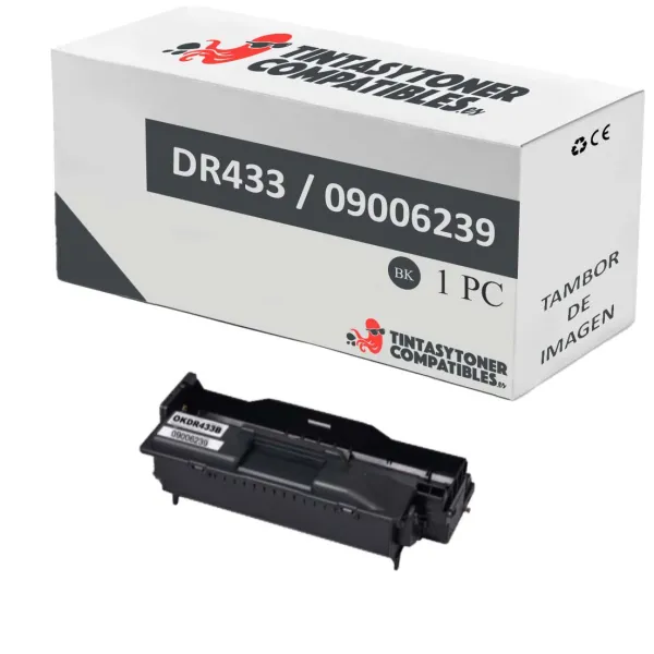 Produto Tambor compatible OKI 09006239 Negro · 30.000 páginas Imagem