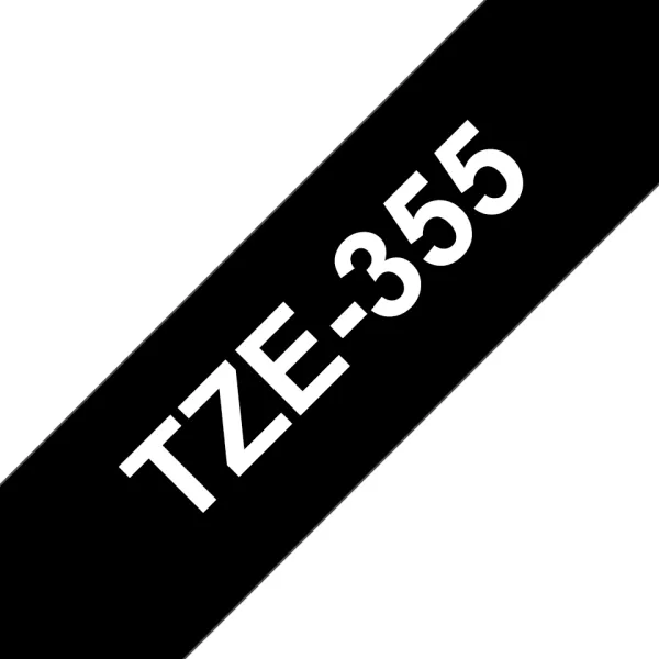Product Compatible Brother TZE-355 Blanco  / Negro TZ-355 Image