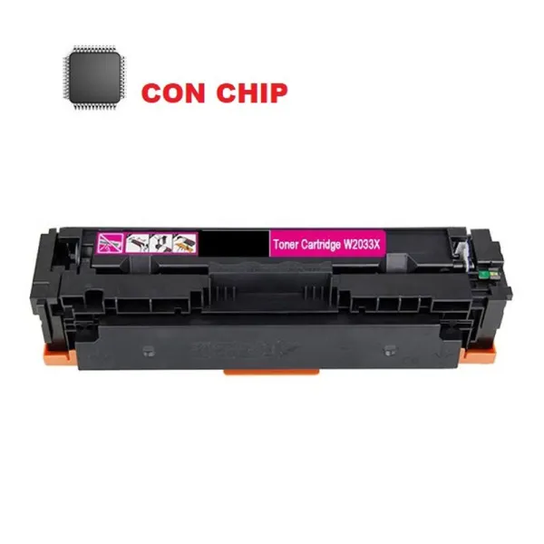 Product Tóner compatible HP HP-W2033X Magenta · 6.000 páginas Image