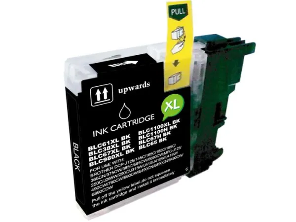 Product Cartucho de tinta compatible Brother LC1100BK Negro · 28 ml Image