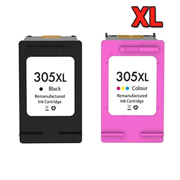 Producto Pack 2 cartuchos de tinta compatibles HP 305 XL (370 pág.)/305 XL (700 pág.) negro Imagen