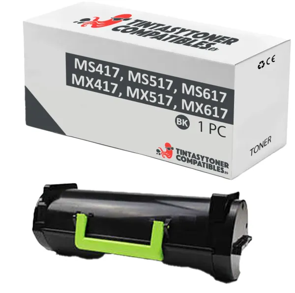 Producto Tóner compatible Lexmark 51B2H00 Negro · 8.500 páginas Imagen