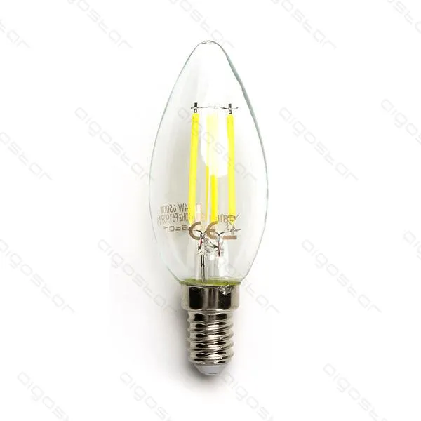 Producto Bombilla de Filamento LED E14 C35 4W Luz Fría 6500K Imagen