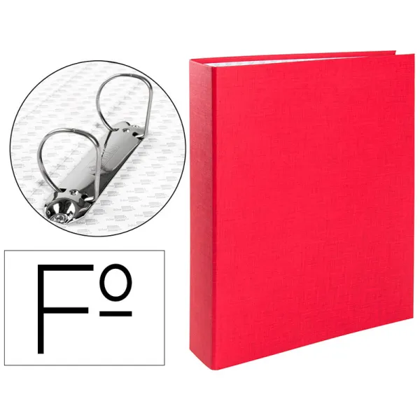 Product Carpeta de 2 Anillas 40mm de Plástico Rojo Image