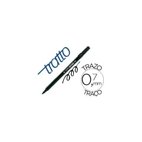 Produto ROTULADOR  TRATTO OFFICE FINE PUNTA DE FIBRA TRAZO 0,7mm NEGRO Imagem