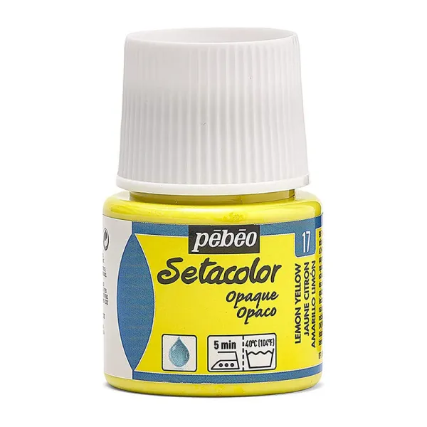 Produto Pintura Pébéo Setacolor Opaco Limón 45 ml Imagem