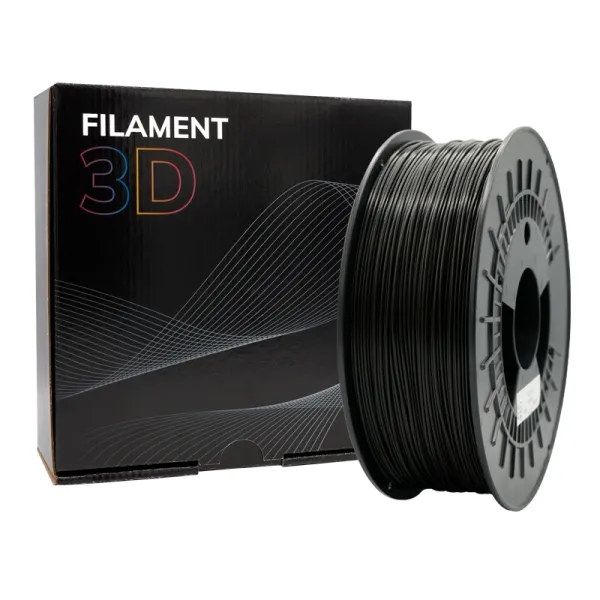 Producto Filamento 3D - PLA MATE - Color: Negro - 1.75 mm / 1 kg Imagen
