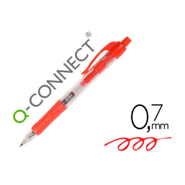 Produto Q-CONNECT BOLIGRAFO RETRACTIL TRAZO 0.7 MM. ROJO Imagem
