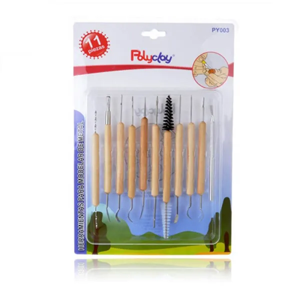 Product Herramientas de Modelado con Mango de Madera Set 11 Piezas Image