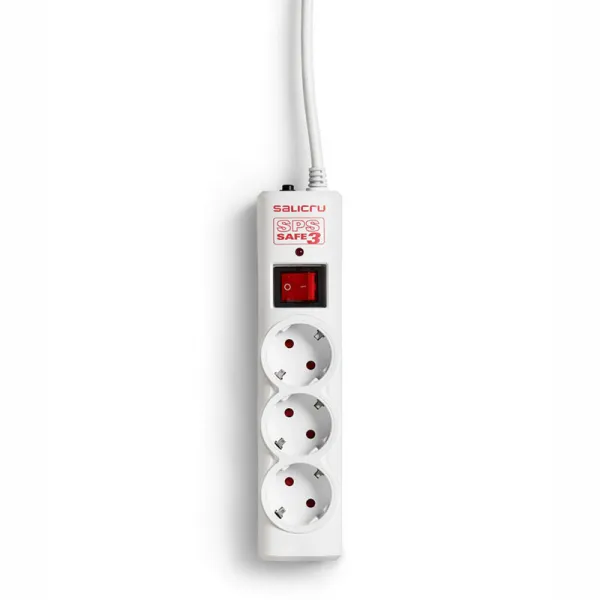 Produto Regleta con Protectores Eléctricos Activos de Ultima Generación con 3 Tomas Salicru SPS SAFE 3 Imagem